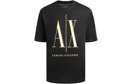 Armani Exchange: Чёрная футболка 