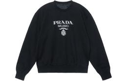 Prada: Чёрный свитшот 