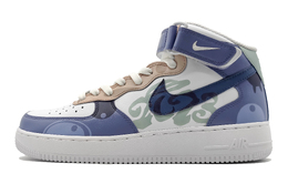 Nike: Фиолетовые кроссовки  Air Force 1