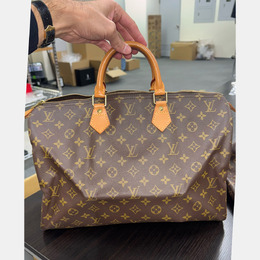 Louis Vuitton: Коричневая сумка  Speedy