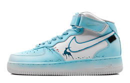Nike: Синие кроссовки  Air Force 1