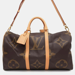 Louis Vuitton: Коричневая сумка  Keepall