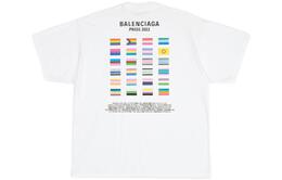 Balenciaga: Белая футболка  Pride