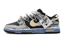 Nike: Серые кроссовки  Dunk