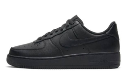 Nike: Чёрные кроссовки  Air Force 1