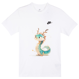Nike: Белая футболка 