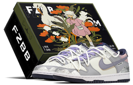 Nike: Фиолетовые кроссовки  Dunk
