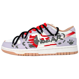 Nike: Фиолетовые кроссовки  Dunk
