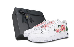 Nike: Розовые кроссовки  Air Force 1