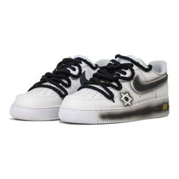 Nike: Чёрные кроссовки  Air Force 1