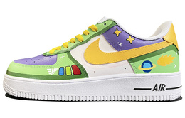 Nike: Зелёные кроссовки  Air Force 1