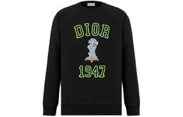 Dior: Чёрная толстовка 