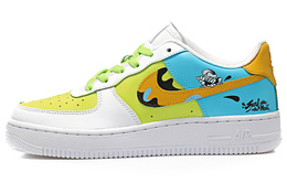 Nike: Зелёные кроссовки  Air Force 1