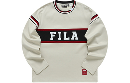 Fila: Бежевая футболка 