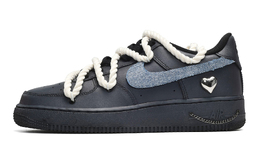 Nike: Чёрные кроссовки  Air Force 1