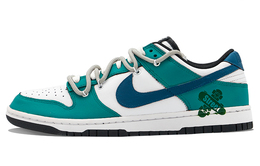 Nike: Зелёные кроссовки  Dunk