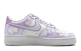 Nike: Фиолетовые кроссовки  Air Force 1