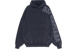 Balenciaga: Чёрная толстовка 