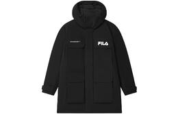 Fila: Чёрный пуховик 