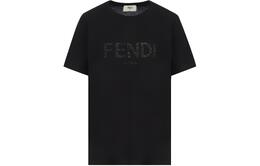 Fendi: Чёрная футболка 