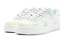 Nike: Зелёные кроссовки  Air Force 1