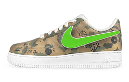 Nike: Коричневые кроссовки  Air Force 1