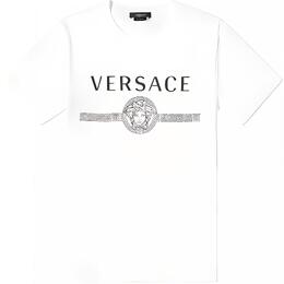 Versace: Белая футболка 