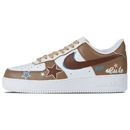 Nike: Коричневые кроссовки  Air Force 1