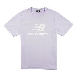 New Balance: Фиолетовая футболка 