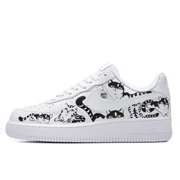 Nike: Чёрные кроссовки  Air Force 1