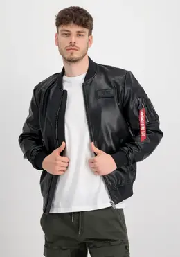 Alpha Industries: Кожаная куртка 