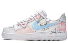 Nike: Розовые кроссовки  Air Force 1