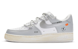 Nike: Серебристые кроссовки  Air Force 1