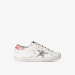 Golden Goose: Розовые кроссовки  Superstar