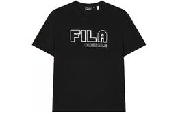 Fila: Чёрная футболка 