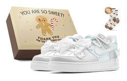 Nike: Серебристые кроссовки  Air Force 1