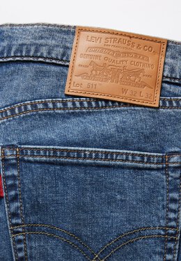 Levi's: Синие джинсы 