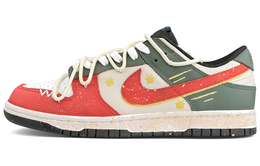 Nike: Зелёные кроссовки  Dunk