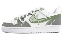 Nike: Зелёные кроссовки  Court