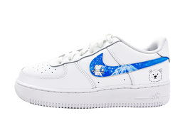 Nike: Синие кроссовки  Air Force 1