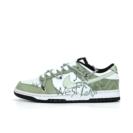 Nike: Зелёные кроссовки  Dunk