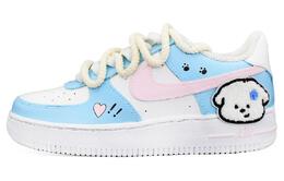 Nike: Голубые кроссовки  Air Force 1