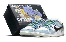 Nike: Синие кроссовки  Dunk