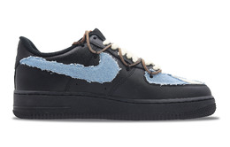 Nike: Чёрные кроссовки  Air Force 1