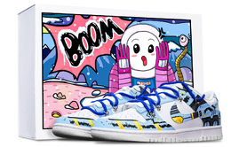 Nike: Синие кроссовки  Dunk
