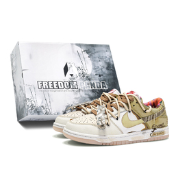 Nike: Жёлтые кроссовки  Dunk