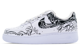 Nike: Чёрные кроссовки  Air Force 1