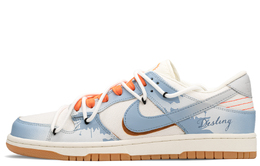 Nike: Оранжевые кроссовки  Dunk