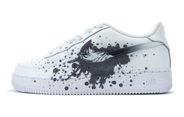 Nike: Чёрные кроссовки  Air Force 1