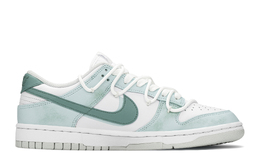 Nike: Зелёные кроссовки  Dunk